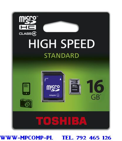 TOSHIBA MICRO SDHC 16 GB