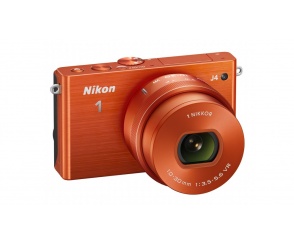 APARAT Nikon 1J4 z ob. 10-30mm pomarańczowy 