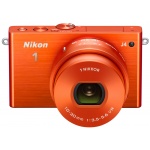 APARAT Nikon 1J4 z ob. 10-30mm pomarańczowy 