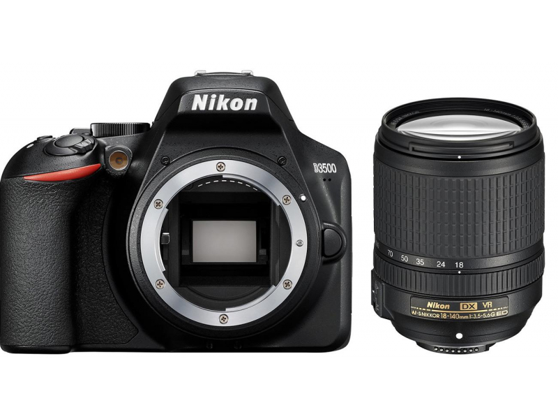 APARAT Nikon D3500 + NIKKOR 18-140 mm f 3.5-5.6G AF-S DX 