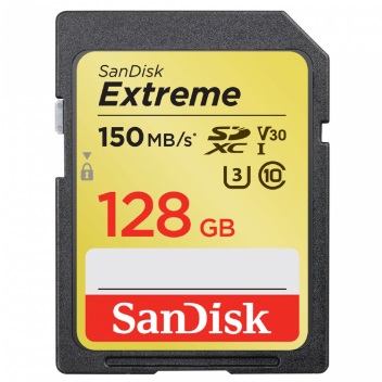 KARTA 128GB SANDISK EXTREME 150MB/S