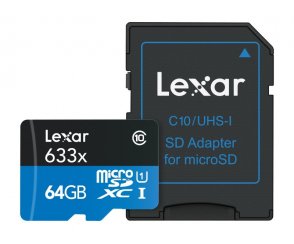 KARTA LEXAR 64 GB microSDHC SDXC 95MB x633 