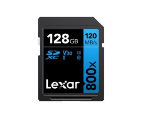 Karta Lexar Pro 800x SDXC UHS-I cards, C10 (V30) U3, R120 W45MB 128GB