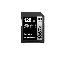Karta Lexar Professional 1667x SDXC UHS-II LSD128CB1667 R250 W120 (V60) 128G 