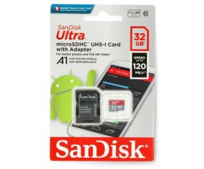 KARTA SanDisk 32GB microSDHC Ultra 120MB s A1 C10 UHS-I U1