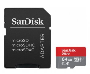 KARTA SANDISK 64GB SDHC KL.10 + ADAPTER 120MB/S