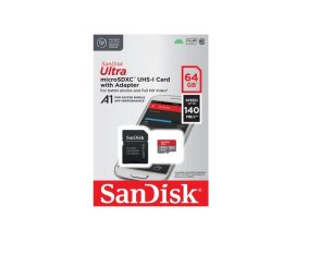 KARTA SANDISK 64GB SDHC KL.10 + ADAPTER 140MB/S