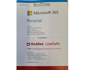 Microsoft 365 Personal + mcafee 