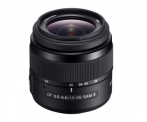 Obiektyw Sony 18-55 mm f/3.5-f/5.6 DT SAM II + FILTR 55 MM