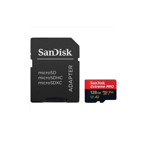 Sandisk Extreme Pro MicroSD/SD-Card - 200/90Mb 128GB
